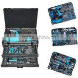 LB-389 199 Pcs Swiss Kaft Screwdriver Set Hand Tool Set in Aluminium Drawer Case