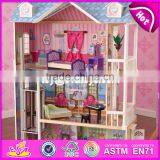 New Style 14 Furniture Pieces Children Luxury Wooden Toy Dream Cottages W06A225 thumbnail-3