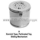 Sterilizing Drums, Kornich Type, Perforated Top, Sliding Mechanism thumbnail-1