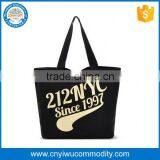 Custom Blank Black Cotton Canvas Tote Promotional Shopping Tote Bag Trade Assurance thumbnail-1