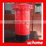 UCHOME Creative Souvenir British Red Mailbox Shape Money Saving Piggy Bank Pot thumbnail-5