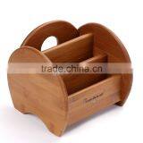 Chinese Multifunctional Bamboo or Wood Storage Bins for Study ,home and Office thumbnail-2
