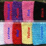 Wholesale Kids Hair Accessorie 6" Large Crochet Tube Tops For Photo Prop Many Colors Girls Stretch Crochet