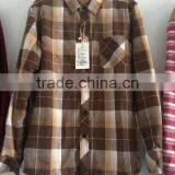 GZY Men Brushed Plaid Shirt Outdoors Mixed Winter Model Stock Export Europe Warehouse Gaungzhou Stock 2017 High Quality thumbnail-2