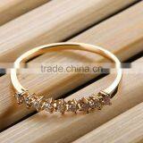 Exquisite Fashion Pure Gold Diamond Gold Wedding Ring thumbnail-1