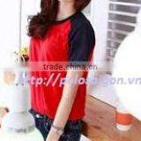 Women Blank t - Shirt 3/4 Sleeve Raglan Baseball, 100% Cotton thumbnail-2