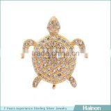 18k Gold Plated Metal Beads With Rhinestone Factory Wholesale thumbnail-1