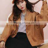 Zm35733a New Design Girls Coat Casual Sports Jean Jacket Wholesale thumbnail-2