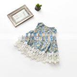 S33536W 2017 Summer Little Girls 100% Cotton Floral Printed Cute Dresses thumbnail-2