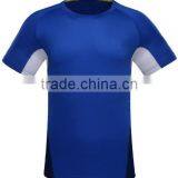 100% Polyester Blue Yellow Slim Fit Bodybuilding Short Sleeve Running Sport T-shirt Tops & Tees thumbnail-1