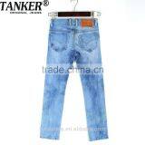 S1115K Girls Kid Children Stretchable Waistband Indigo Washed Denim Jeans thumbnail-2