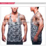 Wholesale Muscle Bodybuilding Gym Blank Workout Mens Vest Singlet thumbnail-2