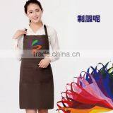 Spot Wholesale Solid Work Aprons Advertising Promotional Apron Aprons Customized Cafe Aprons thumbnail-2