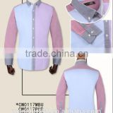 New colorful contrast stylish 100% cotton fashion shirts for men