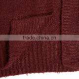 Winter Chunky Heavy Gauge Open Front 100% Wool Cardigan Sweater for Women thumbnail-6
