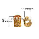 Wholesale Cylinder Gold Plated Zinc Based Alloy Bails For Scarves thumbnail-2