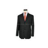 Dark Pinstriped Business Men Suits thumbnail-1