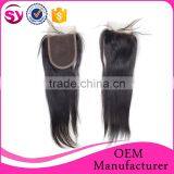 Top Grade Virgin Brazilian Hair Closure, Free Parting Lace Closure, Virgin Hair Bundles With Lace Closure thumbnail-2