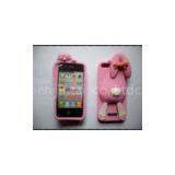 Cute Buck Teeth Rabbit Design Silicone Case For Iphone 4 / 4S