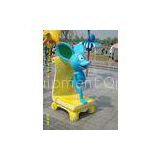 Fiberglass Water Sprayground Cartoon Blue Mouse with Chair