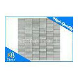 Honeycomb Polished Wooden Beige & Athens Grey Marble Mosaic Tile Sheet Hexagon Shape