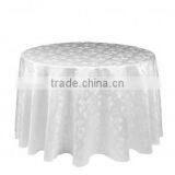 White round polyester jacquard table cloth