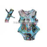 Awesome Style Hot Sale Cheap Newborn Lace Ruffles Cotton Organic Baby Romper thumbnail-1