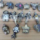 Retro Antique Vintage Cheap Owl Elephant Animal Pendant Necklace Watch thumbnail-2