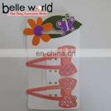 Yiwu hot sale high quality beautiful hair clips cute metal BB hairpins for girls