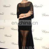 2015 Lattest Slim Fishtail Silk Dress Party Dress Designer One Piece Party Dress Girl Party Wear Western Dress thumbnail-5