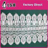 2017 Wholesale White Embroidery Water Soluble Polyester Lace thumbnail-5