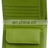 PROMOTIONAL GREEN LEATHER CARDS WALLET CUSTOMIZED