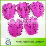 Fashion Hot Pink/Black Curly Feather Pad,Nagorie Feather Pad For Hair Accessory,Headband thumbnail-1