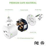 WIFI Smart Socket Work With Alexa Google Remote Control Timing Switch-110V US Plug thumbnail-2