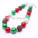 Christmas Girl Chunky Necklace Bracelet 2pcs Set Bubble Beads Boutique Jewelry Sets Gift thumbnail-4