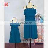 2019 NEW Mommy and me Matching Solid Colors Infant Dresses Girl Summer Casual Dresses (this Link for Girls,1-12years) thumbnail-2