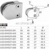 Handrail Post Balustrade Pillar Stair Railing Stainless Steel D Shape Glass Clamp Fittings thumbnail-6