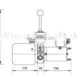12Volt 24Volt Hydraulic Power Pack Unit For Manual Electric Stacker thumbnail-2