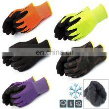 HY Two Liner Thermal Gloves Ice Snow Activities Power Grip Nitrile Coated Glove Doumei Suitable For -30 To -40