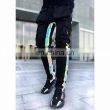 New Foreign Trade Night Running Reflective Strip Men's Casual Pants Men's Trendy Brand Hip-hop Reflective Feet Men's Pants thumbnail-3