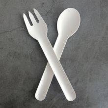 Eco Friendly Waterproof Paper Pulp Biodegradable Customized Disposable Kitchen Utensil Fork thumbnail-5