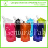 Eco-friendly colorful transparent plastic collapsible water bottle
