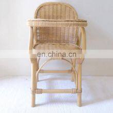 High Quality Rattan Feeding Chair Kids Rattan Doll High Chair With Movable Desk Best Price Vietnam Manufacturer Wholesale