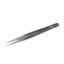 Stainless Steel Tweezers Elbow, Thin Tip, Anti-static Small Tweezers, Bird's Nest, Hair Picking, Acne Clip, Repair Tool With Texture ST-12 thumbnail-3