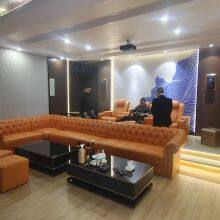 High-end Villa Home Theater Sofa Movie Hall Luxury Function Leather Combination Electric Sofa Audio-visual Room Sofa thumbnail-3