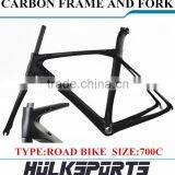 700C Chinese Carbon Bike Frame Carbon Road Bicycle Frame OEM Racing Bike Frame Carbon Road thumbnail-1
