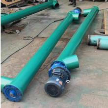 219 Diameter Fly Ash Vertical Feeder, 6-meter Long Sludge Powder Feeder, Thickened Pipe Wall Screw Conveyor thumbnail-2