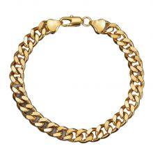 Gold Color Cuban Chain Bracelets for Men,6/8/10/12MM Stainless Steel Chain Link Wristband,Casual Hip Hop Male Jewelry Gift thumbnail-5