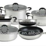 12pcs 18/8 Stainless Steel Non Stick Coating Cookware / Kitchenware Set