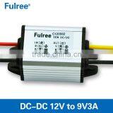 waterproof DC-DC converter 12v12v-22v to 9v2a step down power converter, car power supply module